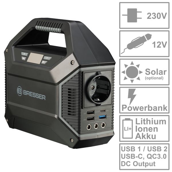 Портативна зарядна станція Bresser Portable Power Supply 100 Watt (3810000) 4007922061368 фото