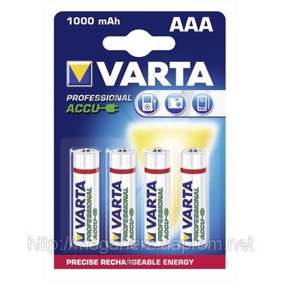 Аккумулятор Varta Professional AAА 1000мАч 11890 фото