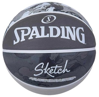 М'яч баскетбольний Spalding Sketch Jump Ball сірий 84382Z фото
