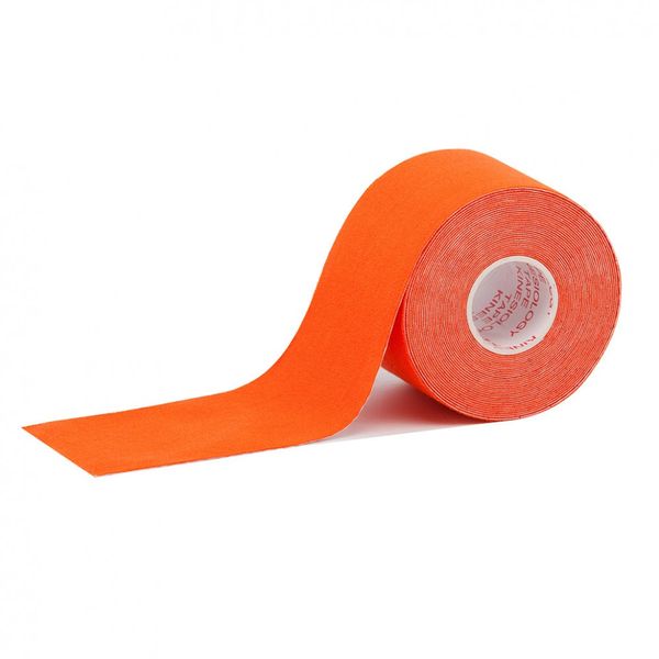 Кінезіо тейп IVN в рулоні 5см х 5м (Kinesio tape) еластичний помаранчевий пластир IV-6172OR фото