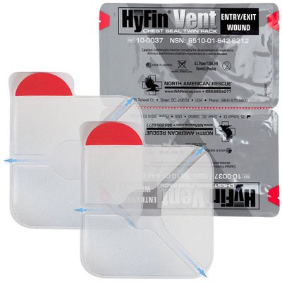 Оклюзійна наліпка HyFin Vent 1 шт 6510-01-642-6212 фото