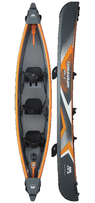 Каяк Tomahawk 2/3-person DWF High-end canoe，High-back seats，Double action pump，Zip back (AQUAMARINA) Air-C фото