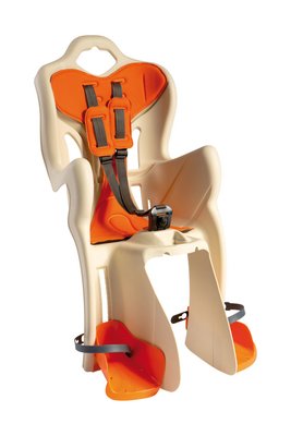 Сидіння задн. Bellelli Pepe Standart Multifix до 22кг, бежеве з помаранчевою підкладкою SAD-25-B6 фото