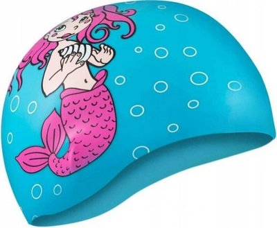 Шапка для плавання Aqua Speed ​​KIDDIE Mermaid 1784 блакитний дит OSFM 142-Mermaid фото
