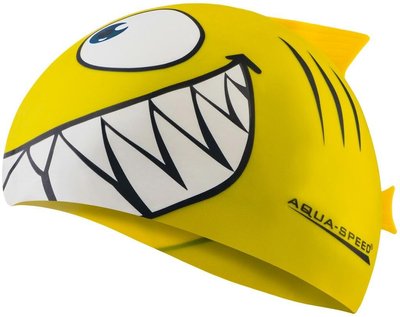Шапка для плавання Aqua Speed SHARK 110-18 жовтий дит OSFM 110-18 фото