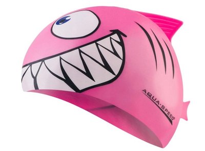 Шапка для плавання Aqua Speed SHARK 110-03 рожевий дит OSFM 110-03 фото