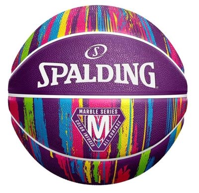 М'яч баскетбольний Spalding Marble Ball фіолетовий 84403Z фото