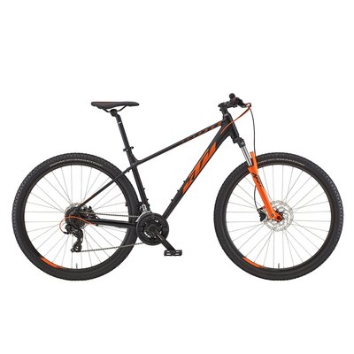 Велосипед KTM CHICAGO 292 29" рама M/43, матовый черный (оранжевый), 2022 22813103 фото