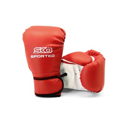 Рукавички боксерські 10 OZ Sportko 12 - 16 років колір червоний SP-26110OZPD2 фото