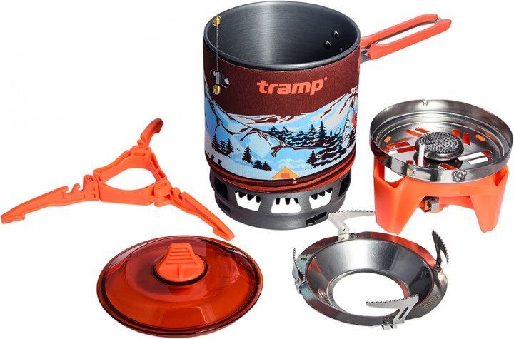 Система для приготування їжі Tramp 0,8 л помаранч TRG-049-orange фото
