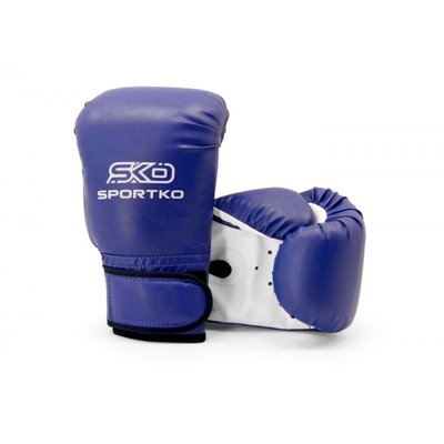 Рукавички боксерські 10 OZ Sportko 12 - 16 років колір синій SP-27810OZPD2 фото