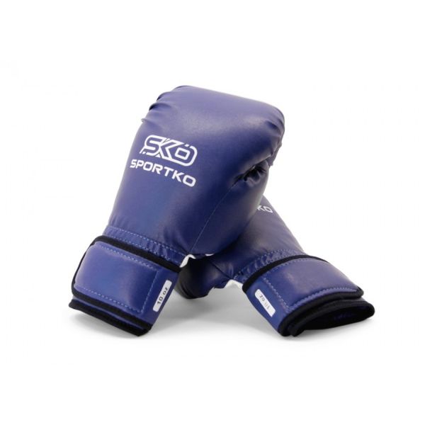 Рукавички боксерські 10 OZ Sportko 12 - 16 років колір синій SP-27810OZPD2 фото
