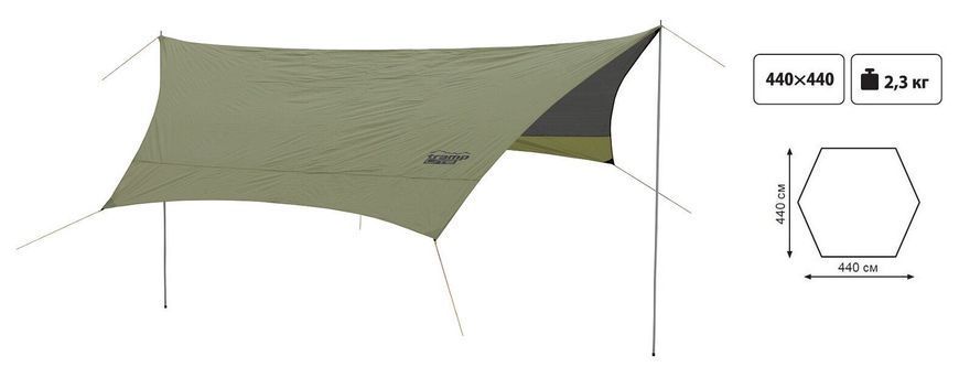 Тент со стойками Tramp Lite Tent green TLT-034 фото