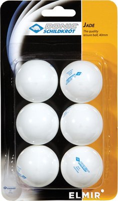 М'ячі для настільного тенісу Donic-Schildkrot Jade ball (blister card) (6) 618371 фото