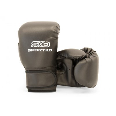 Рукавички боксерські 10 OZ Sportko 12 - 16 років колір чорний SP-28510OZPD2 фото