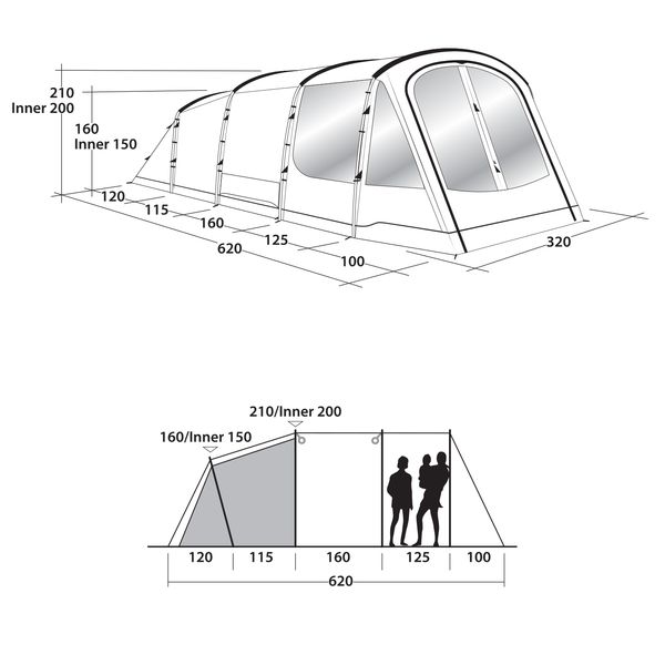 Намет Outwell Tent Collingwood 5 (111064) 928276 фото
