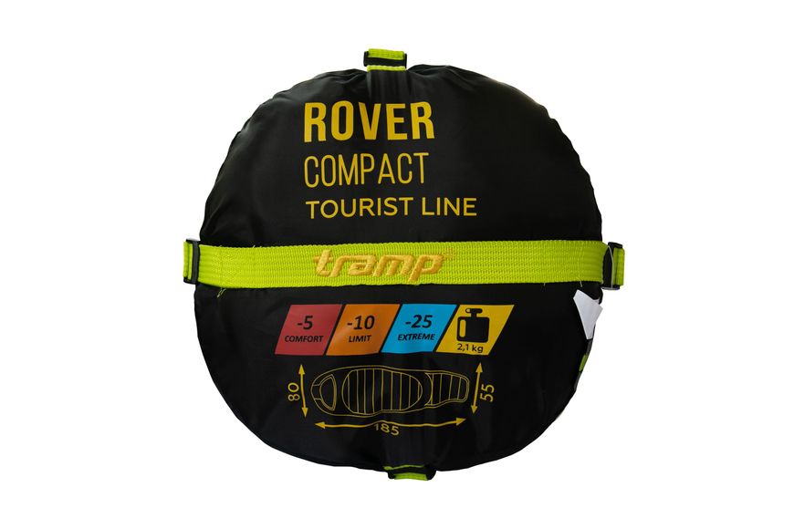 Спальный мешок Tramp Rover Compact кокон левый olive/grey 185/80-55 UTRS-052С UTRS-050C-L фото