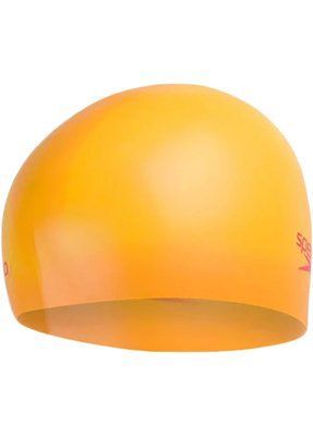 Шапка для плавания Speedo MOULDED SILC CAP JU оранжевый ребенок OSFM 8-709904121 фото