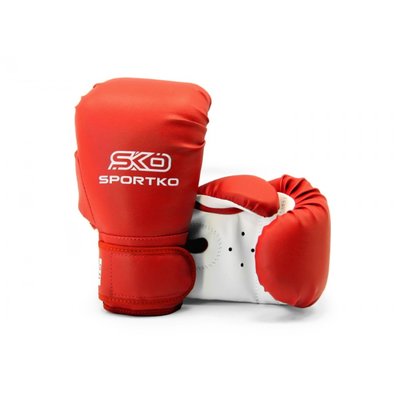 Рукавички боксерські 12 OZ Sportko колір червоний SP-30812OZPD2 фото