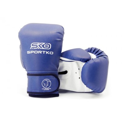Рукавички боксерські 12 OZ Sportko колір синій SP-31512OZPD2 фото