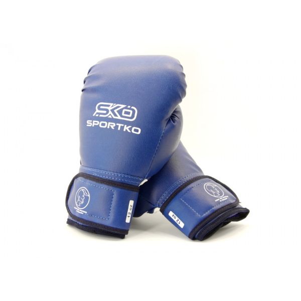 Рукавички боксерські 12 OZ Sportko колір синій SP-31512OZPD2 фото