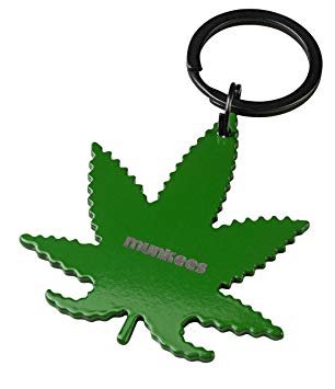 Брелок Munkees 35405 открывашка SS Cannabis Leaf green 22033 фото