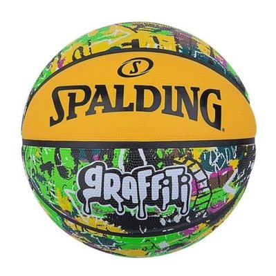 Мяч баскетбольный Spalding Graffitti желтый, муль 84374Z фото