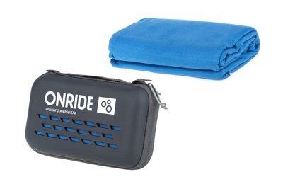 Рушник з мікрофібри ONRIDE Wipe 20 блакитний у кейсі 6936116120456 фото