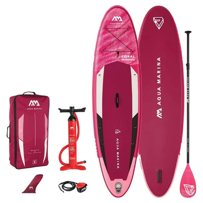 Доска Coral - Advanced All-Around iSUP. 3.1m/12cm. with paddle and safety leash (AQUAMARINA) BT-22COP фото