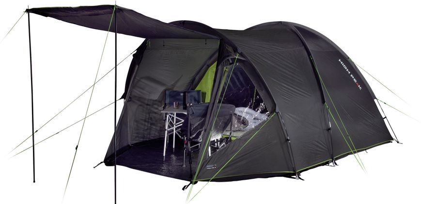 Намет пʼятимісний High Peak Samos 5 Dark Grey/Green (11517) 929532 фото