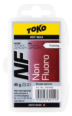 Воск Toko NF Hot Wax 40g красный 550 1002 фото