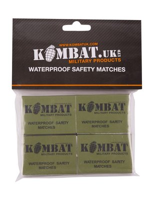 Спички водозащитные KOMBAT UK Waterproof matches (pack of 4) kb-wm4 фото