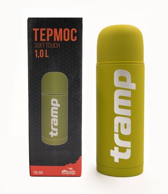 Термос TRAMP Soft Touch 1 л Желтый TRC-109-yellow фото