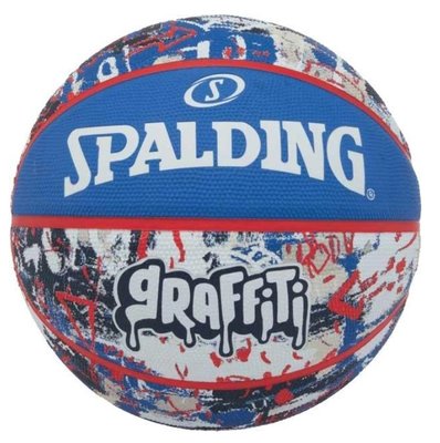 Мяч баскетбольный Spalding Graffitti Ball синий, 84377Z фото