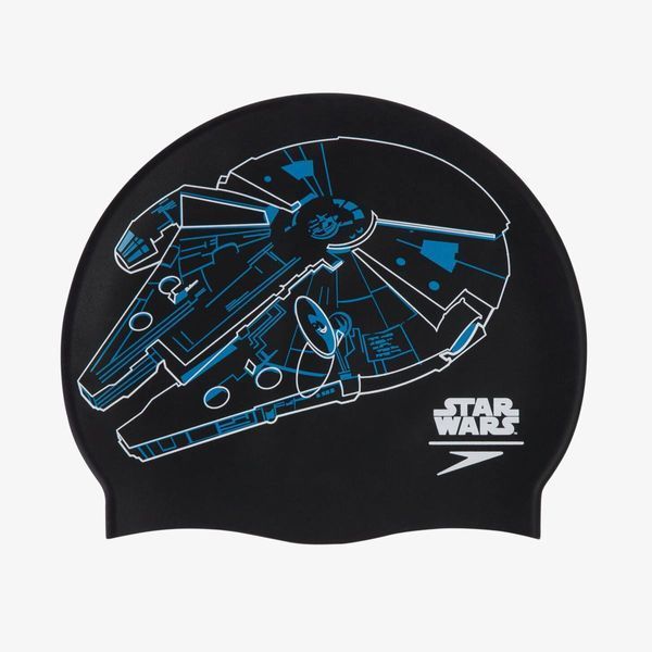 Шапка для плавання Speedo MILLENIUM FALCON SLOGAN PRT CAP чорний Уні OSFM 8-08385D675 фото
