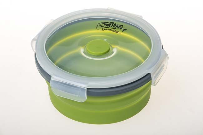 Контейнер складной с крышкой-защелкой Tramp (800ml) olive TRC-087-olive фото