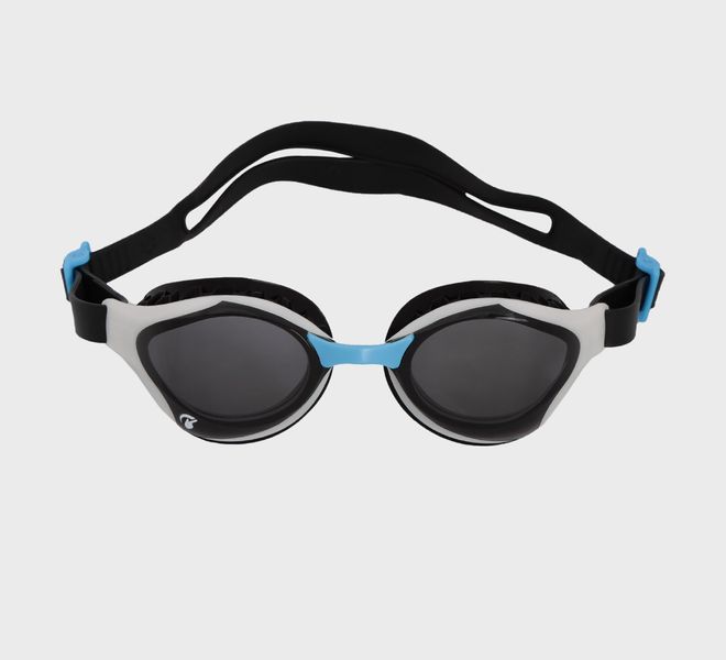 Окуляри для плавання Arena AIR-BOLD SWIPE сірий, чорний, голубий Уні OSFM 004714-101 фото
