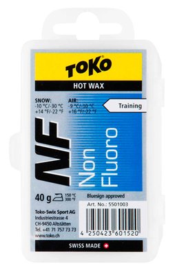 Воск Toko NF Hot Wax 40g синий 550 1003 фото