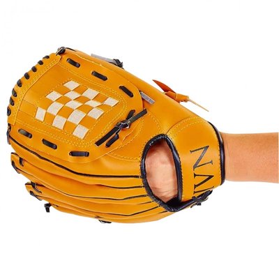 Рукавичка для бейсболу колір жовтий PVC, р-р 12,5 Z-LB-12-YEL фото