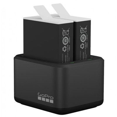 Двойное зарядное устройство для GoPro Dual Battery Charger + Аккумулятор Enduro 2 шт для HERO11&10&9 ADDBD-211-EU фото