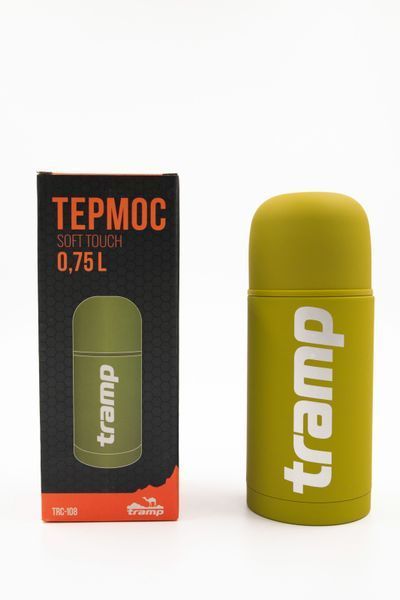 Термос TRAMP Soft Touch 0,75 л Желтый TRC-108-yellow фото