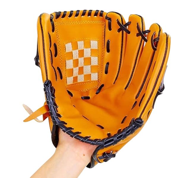 Рукавичка для бейсболу колір жовтий PVC, р-р 12,5 Z-LB-12-YEL фото