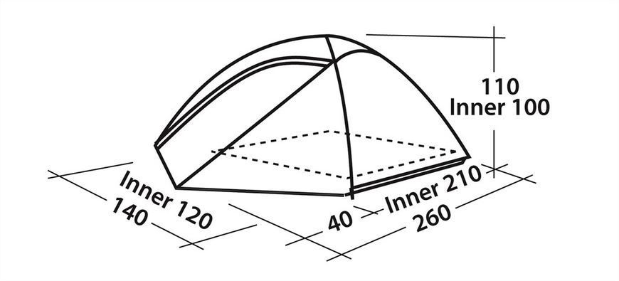 Палатка Easy camp Meteor 200 23546 фото