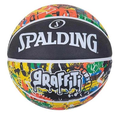 Мяч баскетбольный Spalding Graffiti Ball черный, 84372Z фото