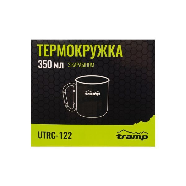 Термокружка TRAMP з карабіном 350мл UTRC-122 олива UTRC-122-olive фото