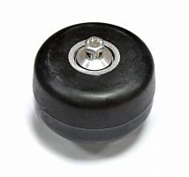 Колесо Shamov 100 мм коньковые каучук черные 25526 фото