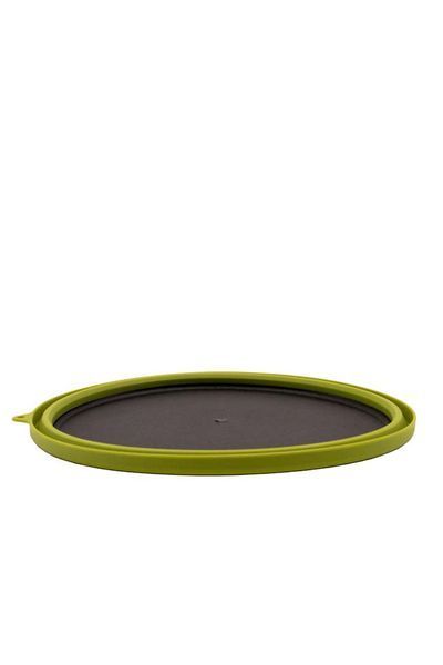 Тарілка Tramp силіконова з пластиковим дном 1070 мл зелена TRC-124-olive фото