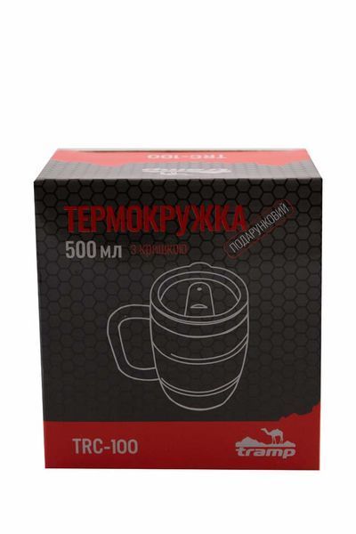 Термокухоль подарунковий Tramp 0,5л. з кришкою олива TRC-100-olive фото