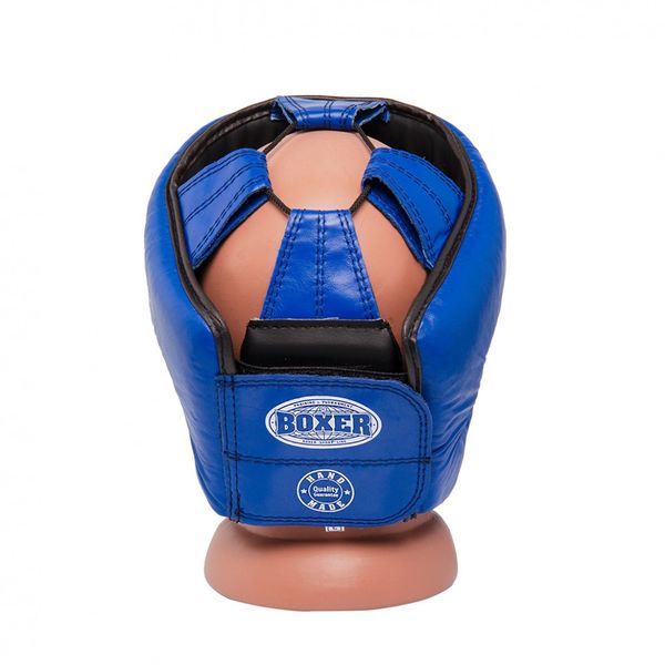 Шолом Боксерський BOXER L шкірвініл 0,6 мм синій 2028-01B фото