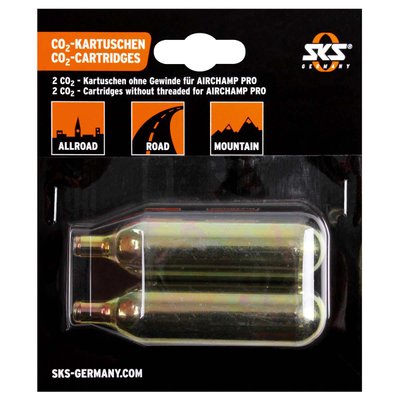 Картридж з CO2 SKS 16G SET OF 2PCS FOR AIRCHAMP, NON-THREADED 121457 фото
